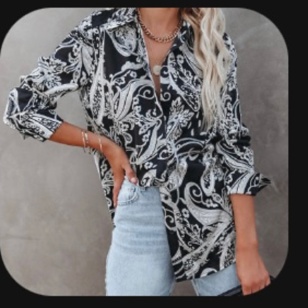 Paisley button down